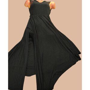 Free People Open Back Dress Black Extra Small FLAW